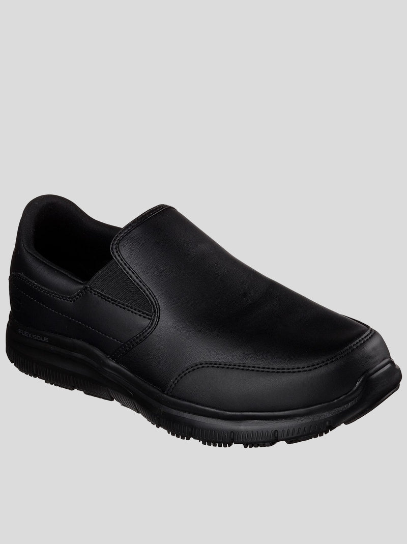 Mocasín trabajo SKECHERS Work Piel NEGRO
