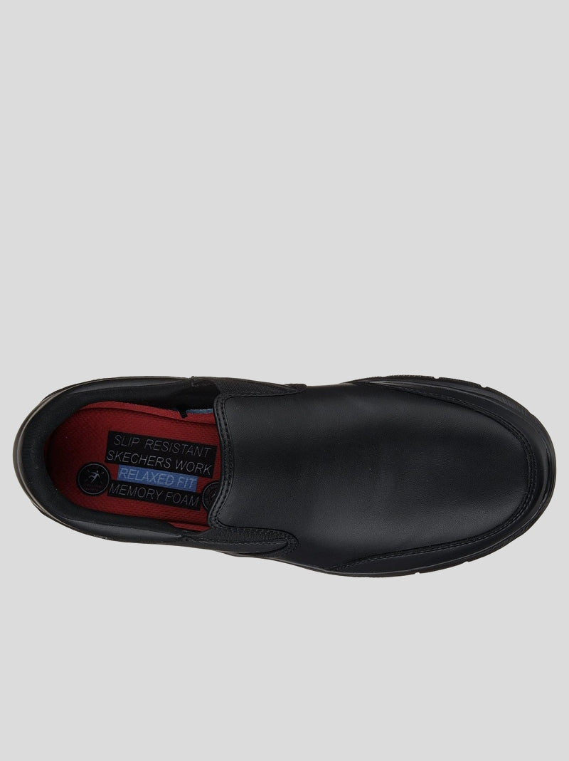 Mocasín trabajo SKECHERS Work Piel NEGRO