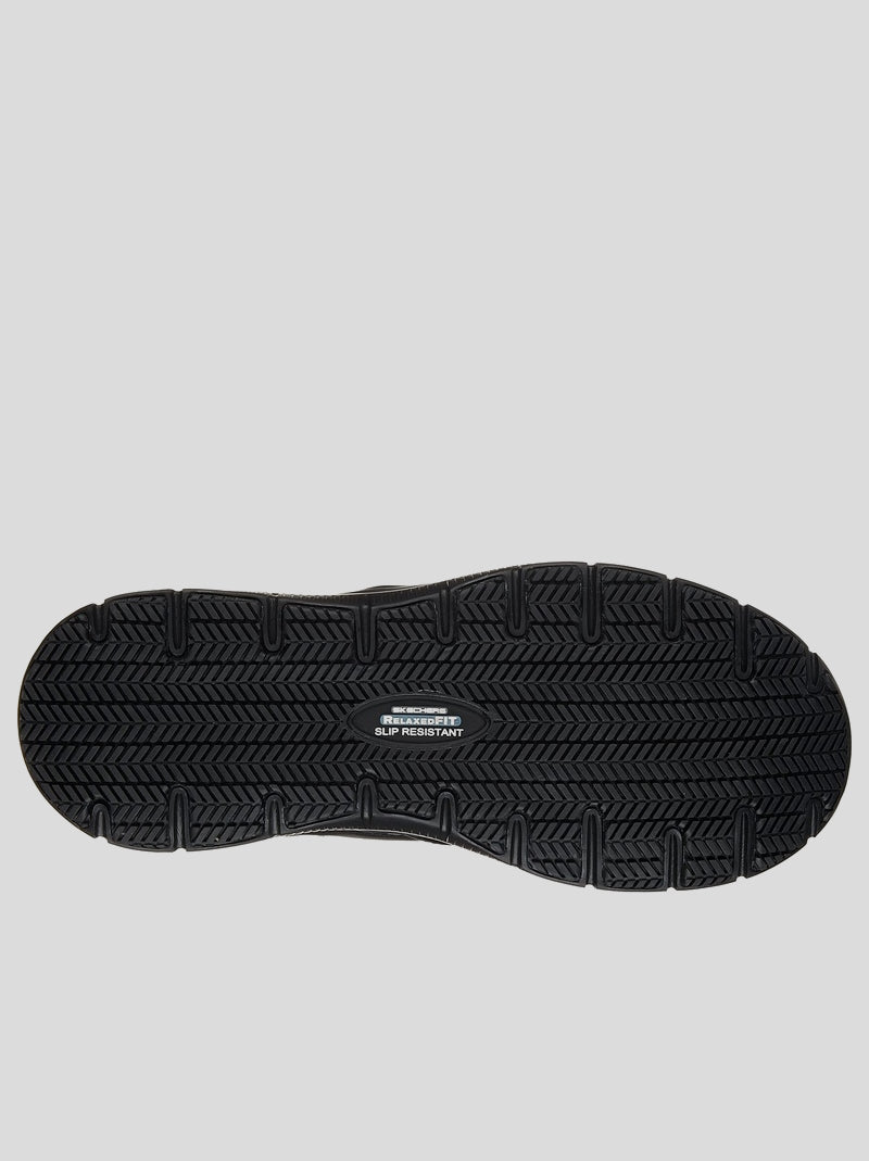 Mocasín trabajo SKECHERS Work Piel NEGRO