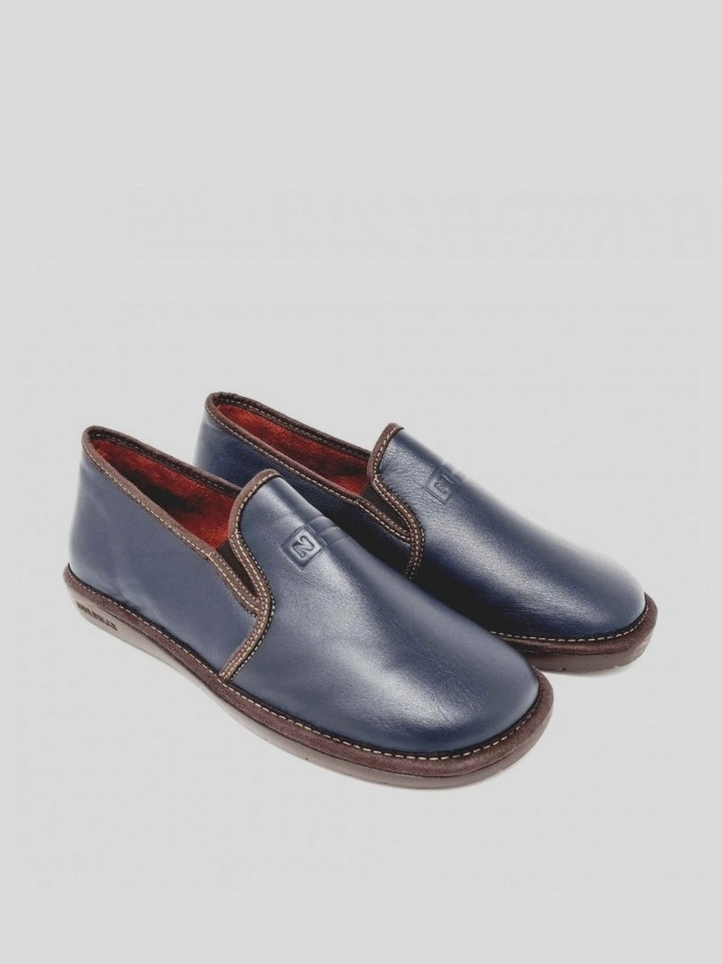 Zapatilla NORDIKAS Cerrada Piel MARINO