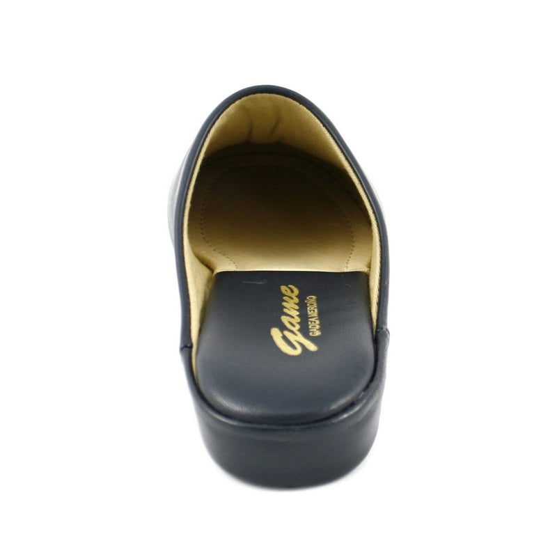 Zapatillas GAME 710 Chinela Piel MARINO