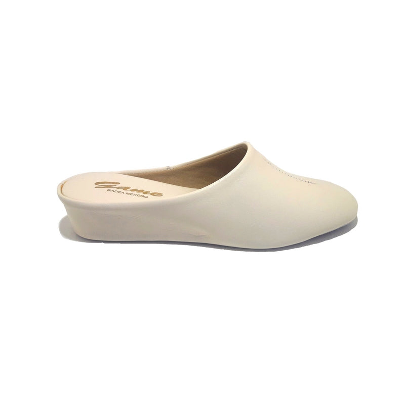 Zapatillas GAME 730 Chinela Piel BEIGE