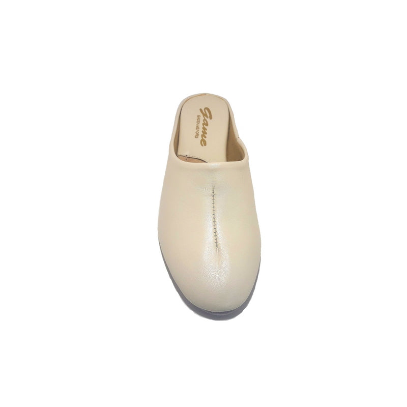 Zapatillas GAME 730 Chinela Piel BEIGE