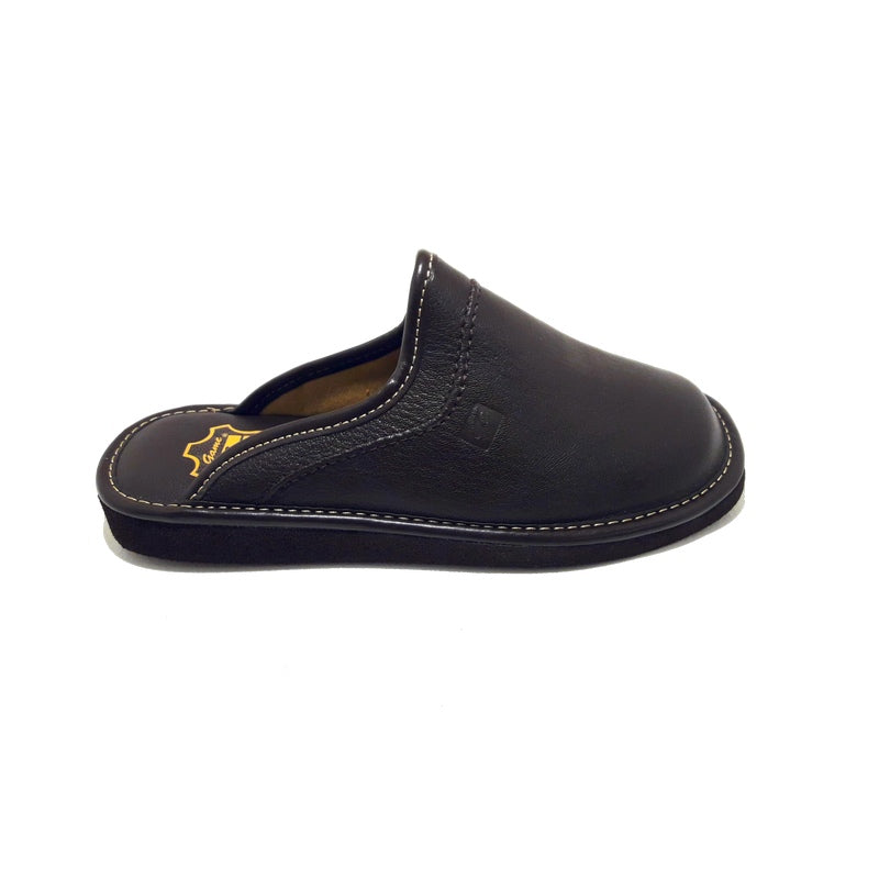 Zapatillas GAME 16002Chinela Piel MARRÓN