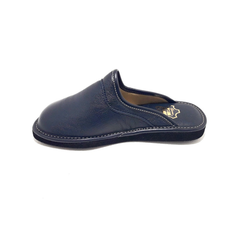 Zapatillas GAME 16002Chinela Piel MARINO