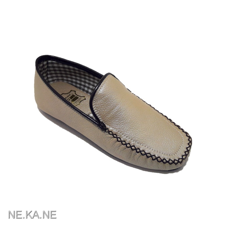 Zapatillas GAME 30002 Mocasín Piel BEIGE