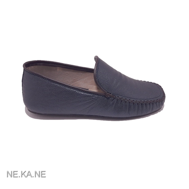 Zapatillas GAME 30002 Mocasín Piel AZUL