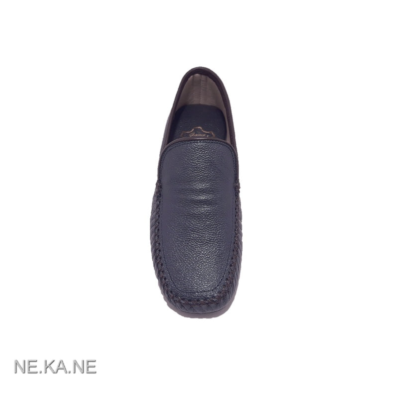 Zapatillas GAME 30002 Mocasín Piel AZUL