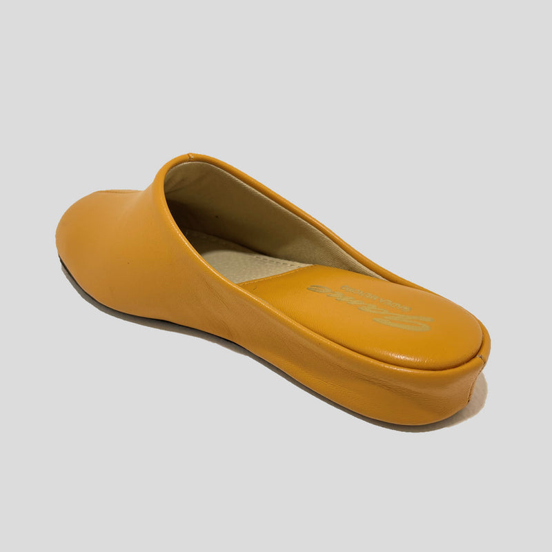 Zapatillas GAME 700 Chinela Piel MOSTAZA