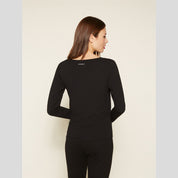 Camiseta Pico ESCORPION Puntilla NEGRO