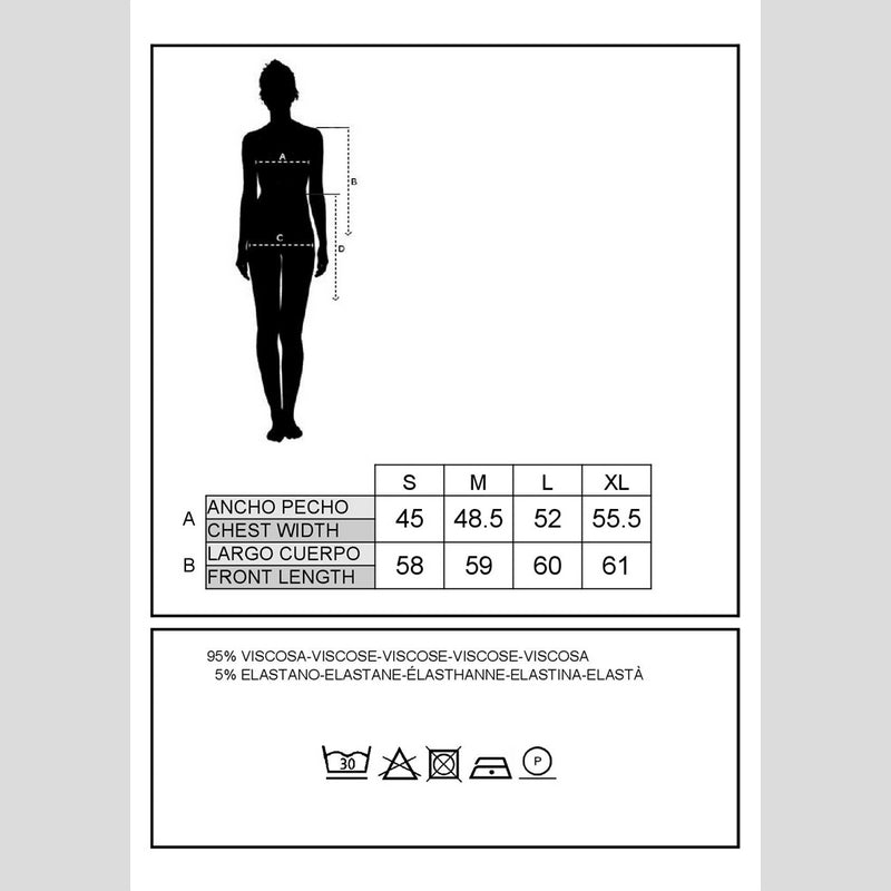 Camiseta Pico ESCORPION Puntilla NEGRO