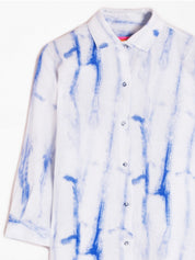 Vestido Dafne VILAGALLO Tie Dye AZUL