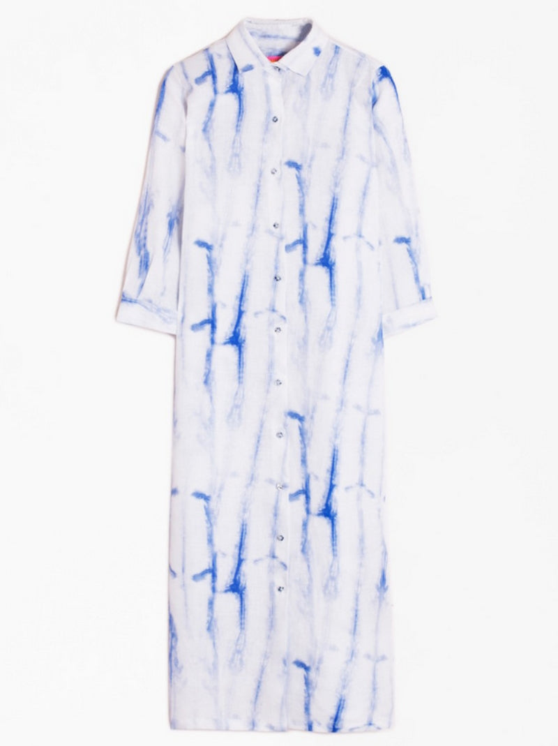 Vestido Dafne VILAGALLO Tie Dye AZUL