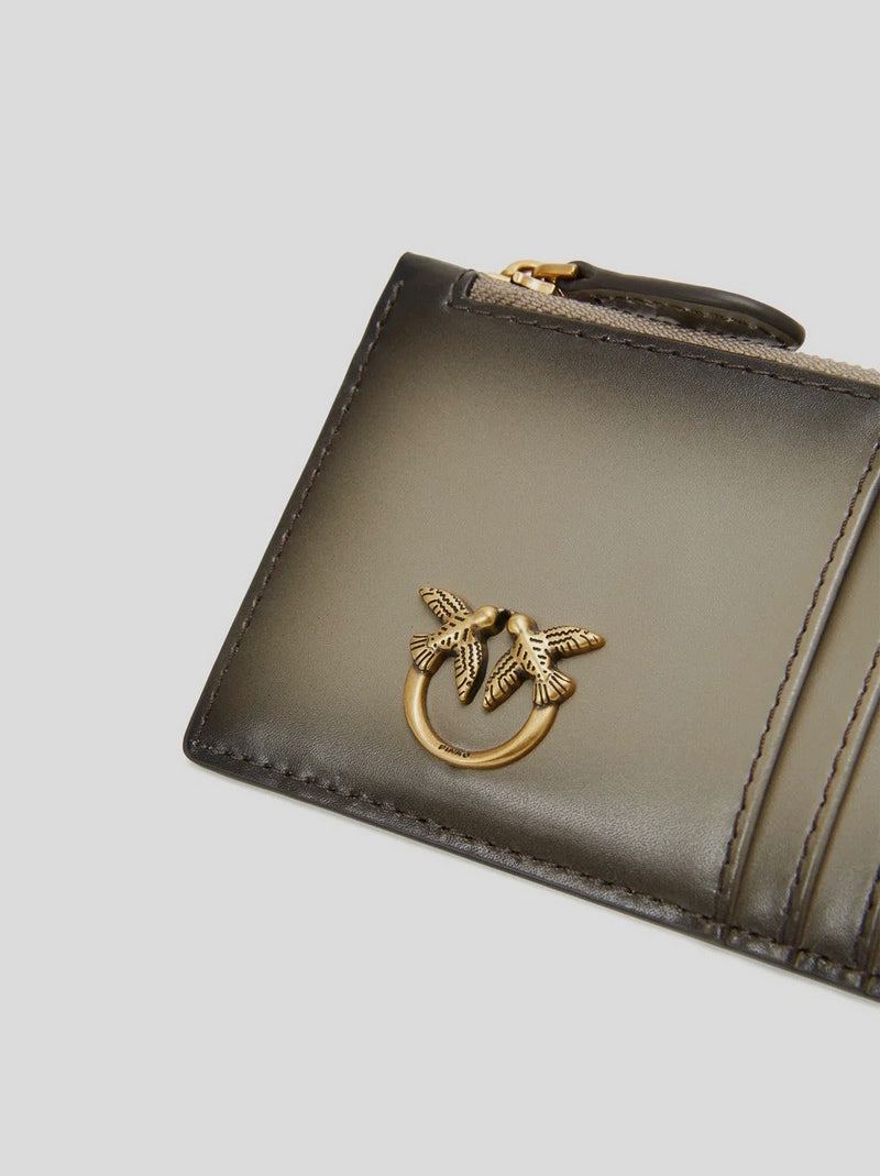 Tarjetero Cremallera PINKO Airone GRIS