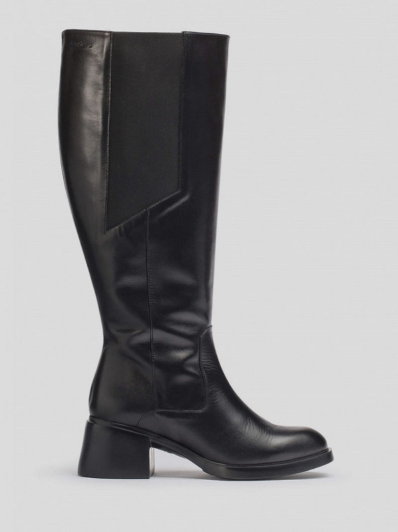 Bota XL WONDERS Koala Piel NEGRO