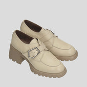 Mocasín Extra WONDERS Hebilla Piel BEIGE