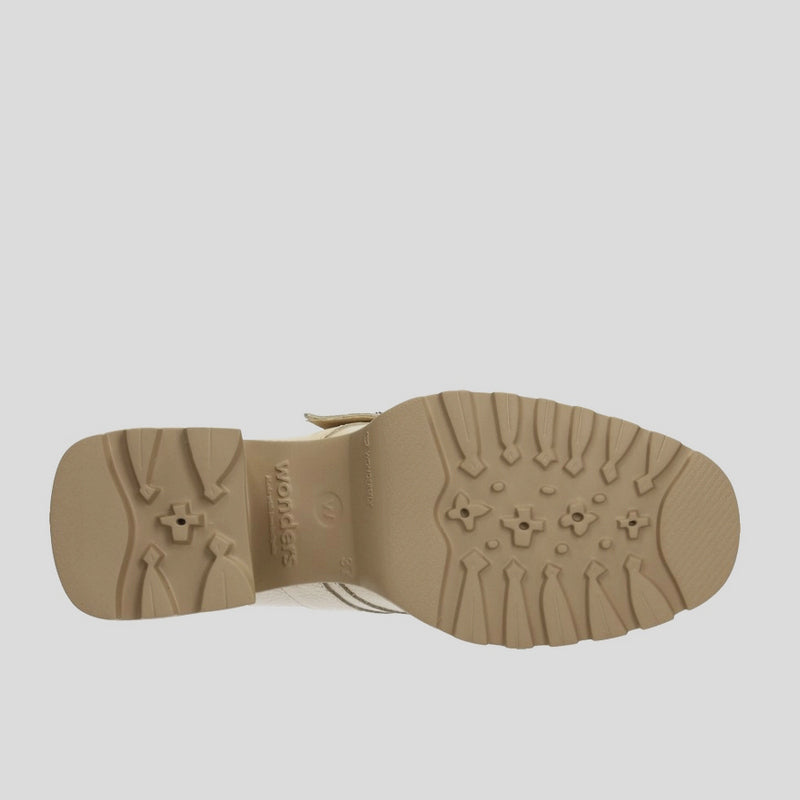 Mocasín Extra WONDERS Hebilla Piel BEIGE