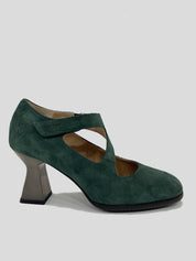 Salón Tacón PLUMERS Tira Ante VERDE