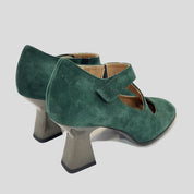 Salón Tacón PLUMERS Tira Ante VERDE