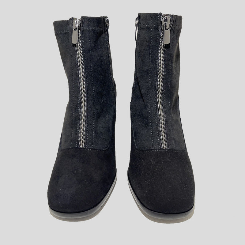 Botín PLUMERS Ante y Licra NEGRO