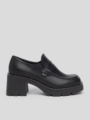 Mocasín Tacón NERO GIARDINI Piel NEGRO
