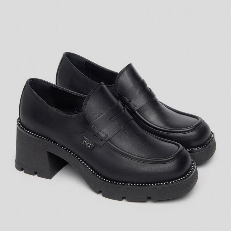 Mocasín Tacón NERO GIARDINI Piel NEGRO