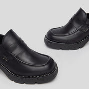 Mocasín Tacón NERO GIARDINI Piel NEGRO