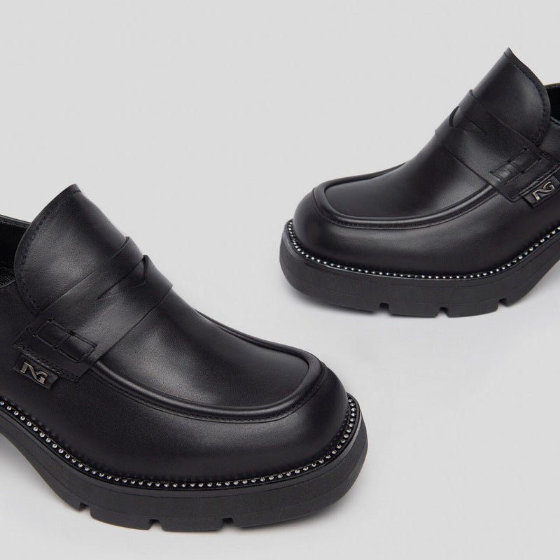 Mocasín Tacón NERO GIARDINI Piel NEGRO