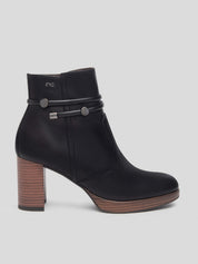 Botín Tacón NERO GIARDINI Piel NEGRO