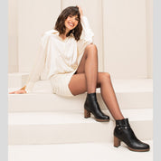 Botín Tacón NERO GIARDINI Piel NEGRO