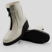 Botín Cremallera PAULA URBAN Piel BLANCO