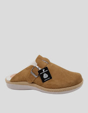 Zapatilla Lana HEBILLA Serraje CUERO