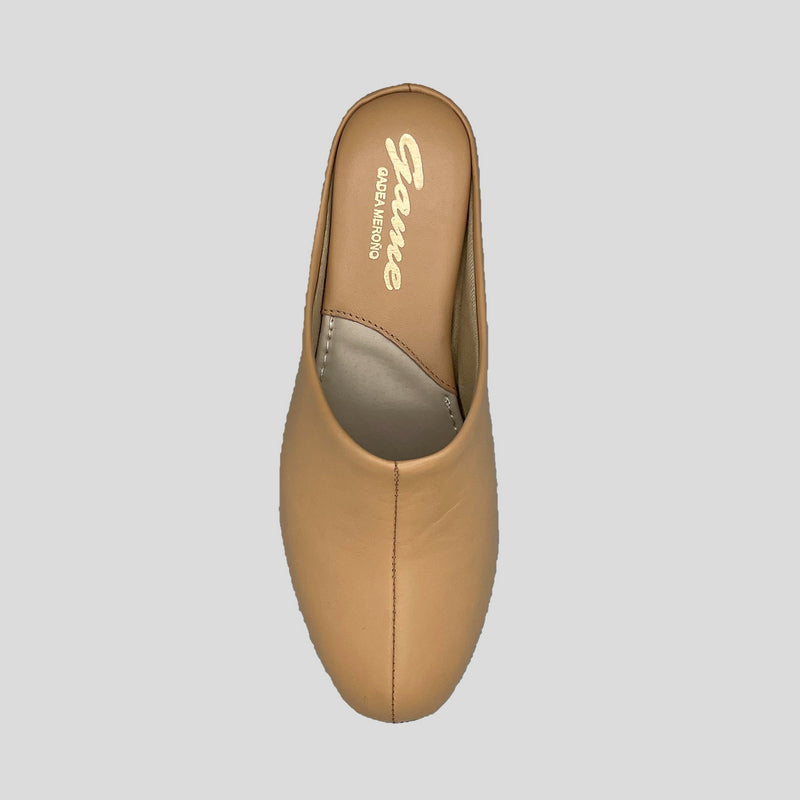 Zapatillas GAME 700 Chinela Piel CAMEL