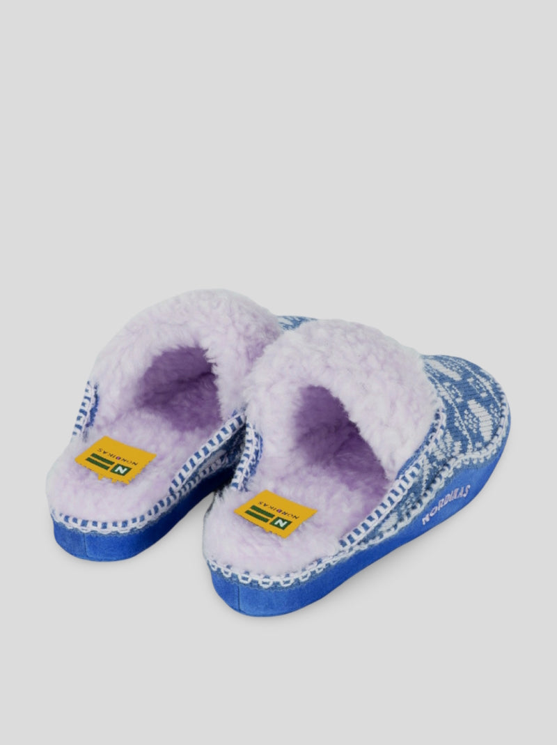 Zapatilla NORDIKAS Abierta Lana ZAFIRO