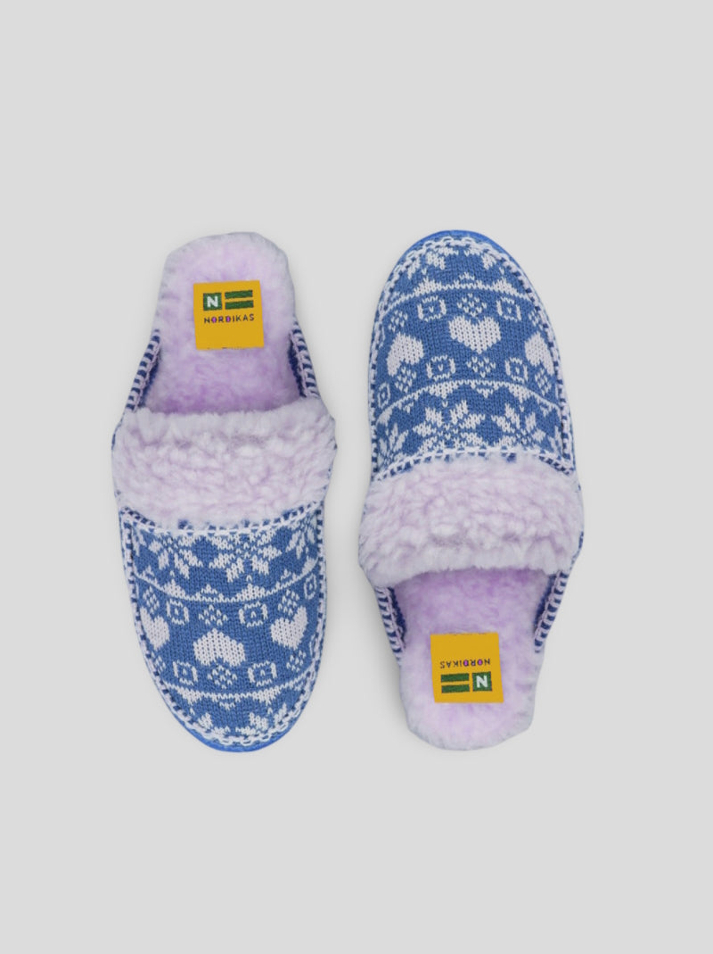 Zapatilla NORDIKAS Abierta Lana ZAFIRO