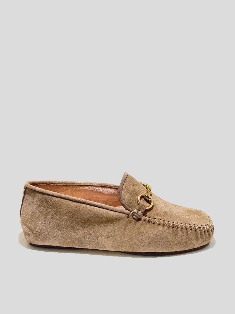 Zapatilla Mocasín CASTELLANO Ante BEIGE