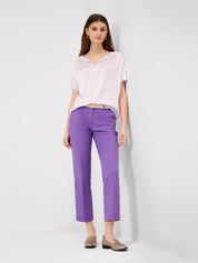 Top Caelen BRAX Combi Texturas LILA