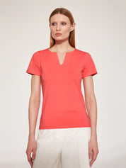 Camiseta escote ESCORPION Algodón CORAL