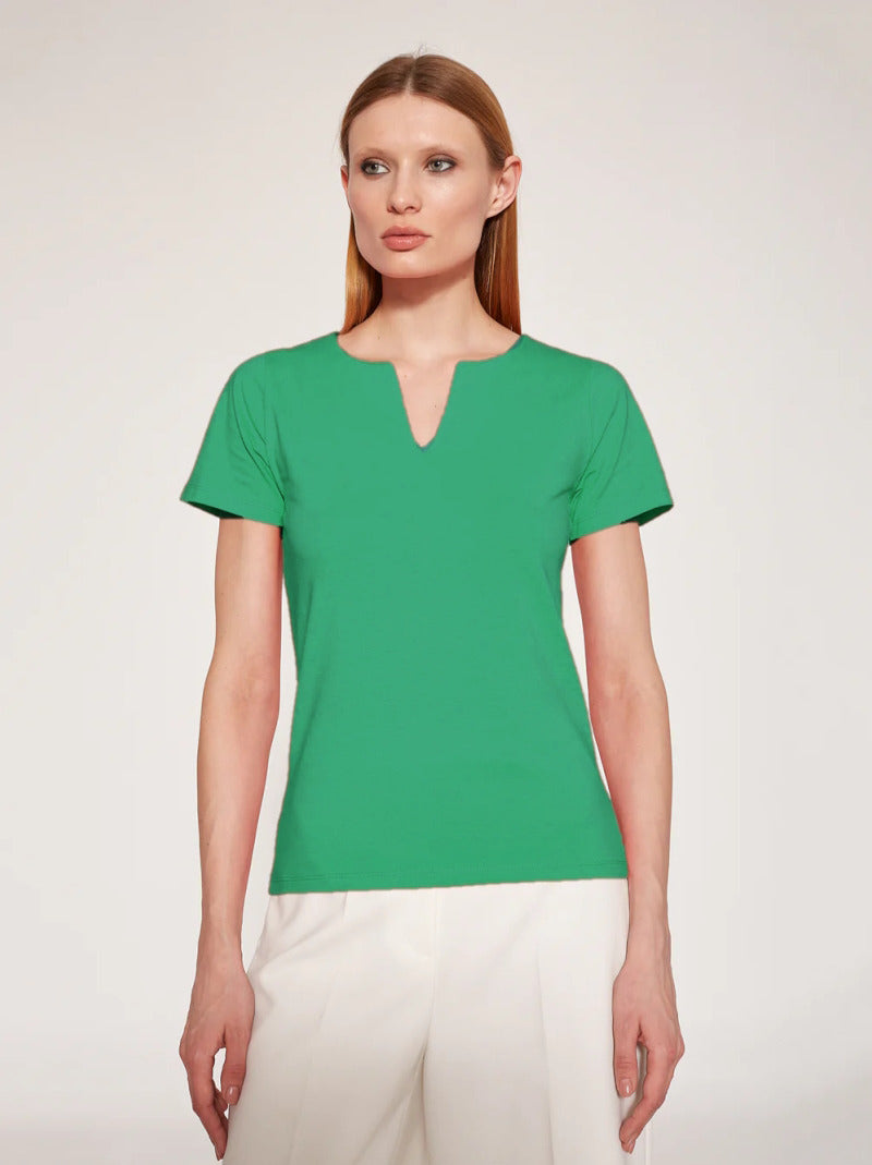 Camiseta Escote ESCORPION Algodón TURQUE