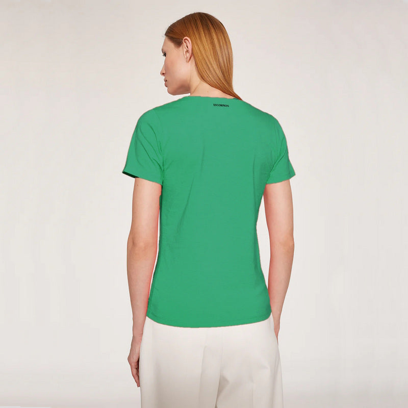 Camiseta Escote ESCORPION Algodón TURQUE