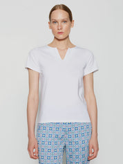 Camiseta Escote ESCORPION Algodón BLANCO