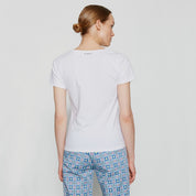 Camiseta Escote ESCORPION Algodón BLANCO