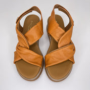 Sandalia Ondas PAULA URBAN Piel NARANJA