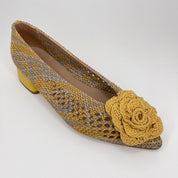 Salón Flor MIUXA TrenzadoCrochet MOSTAZA