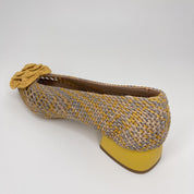 Salón Flor MIUXA TrenzadoCrochet MOSTAZA