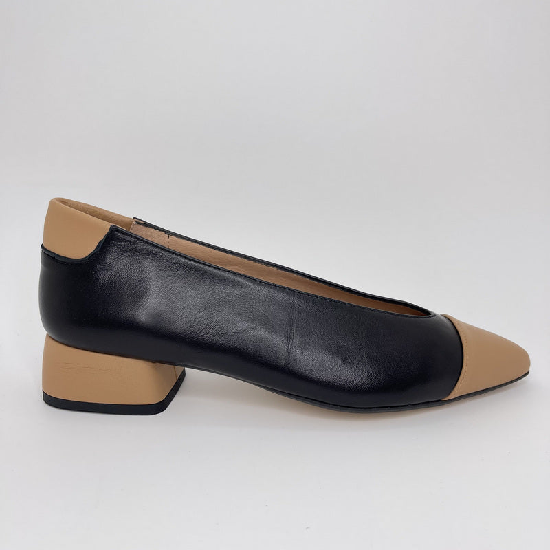 Salón MIUXA Piel Combi NEGRO/ALMENDRA