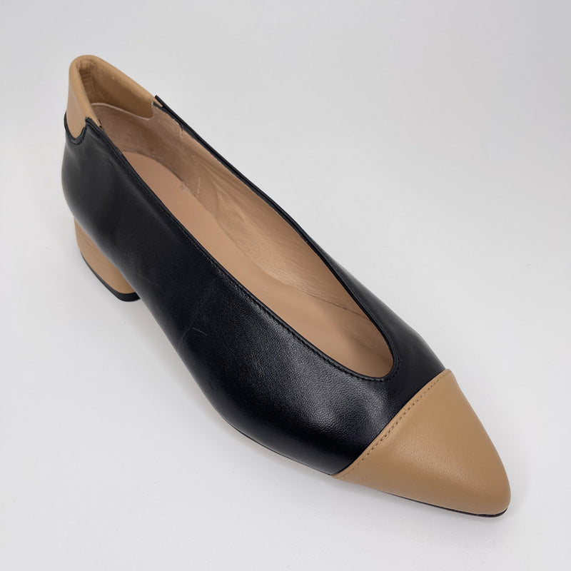 Salón MIUXA Piel Combi NEGRO/ALMENDRA