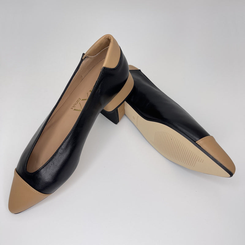 Salón MIUXA Piel Combi NEGRO/ALMENDRA