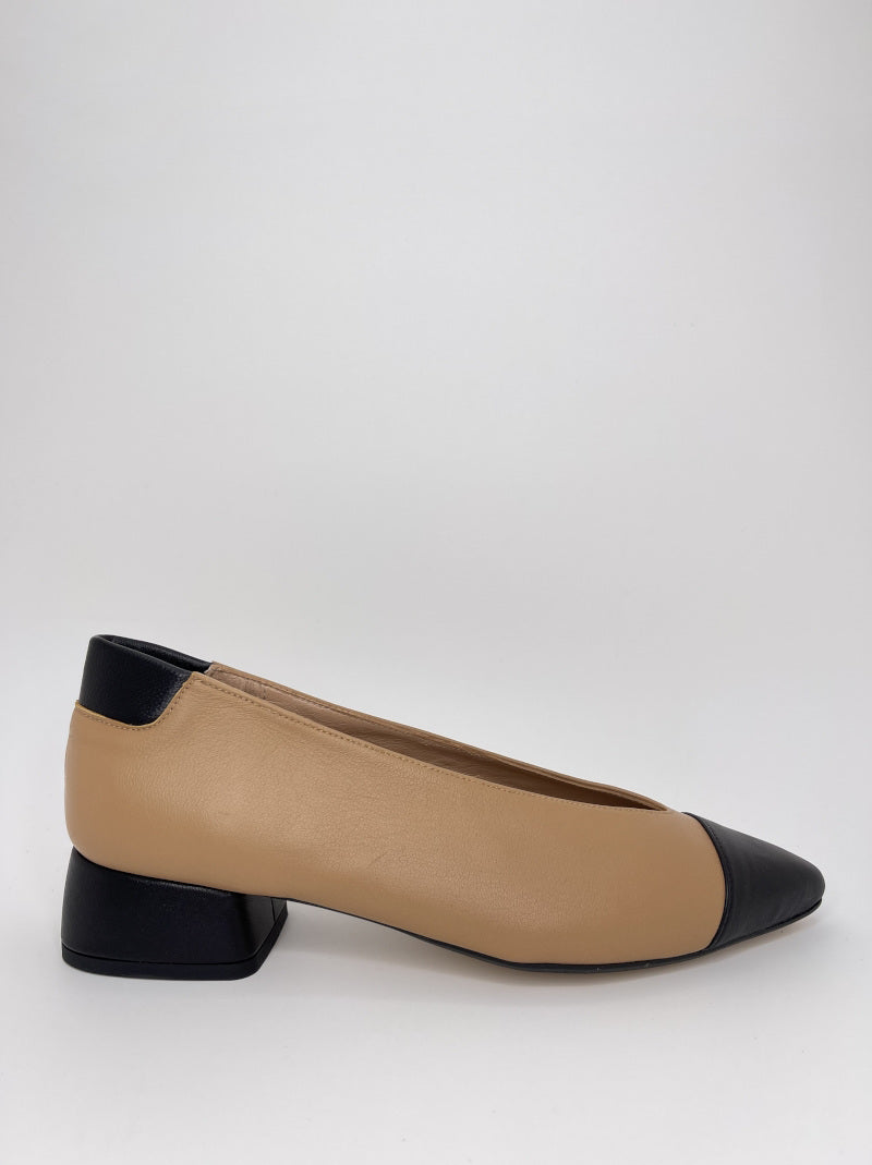 Salón MIUXA Piel Combi ALMENDRA/NEGRO