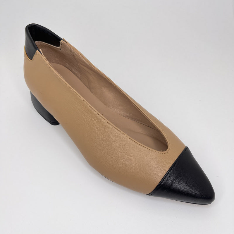 Salón MIUXA Piel Combi ALMENDRA/NEGRO